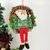 Guirlanda de Natal Papai Noel Boneco Placa Feliz Natal Perninhas 40x25cm - Inigual Decor