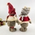 Urso Casal Boneco de Pelúcia Decoração de Natal 46/40cm 2 peças - loja online