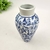 Vaso Azul E Branco 14X9cm Floral Porcelana Mini Jarro - comprar online