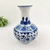 Vaso Decorativo Azul E Branco 27x18cm Floral Kyoto - comprar online