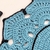 Jogo Americano Azul E Preto Crochê 40cm Kit 2pc na internet