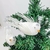 Pássaro Branco Com Presilha 5x9x3cm Para Árvore De Natal 3pc na internet