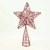 Ponteira De Árvore De Natal Estrela Vermelha 31x20cm Glitter - comprar online