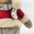 Urso com Gorro Branco Boneco de Pelúcia Decoração de Natal 40x19x11cm - loja online