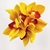 Orquídea Amarela Maço Planta Artificial 24x15cm Silicone - loja online