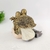 Enfeite Estátua Casal Com Bebê 12x15x10cm Luxo Topo De Bolo - Inigual Decor