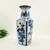 Vaso Azul E Branco 36x15cm Porcelana Decoração - Inigual Decor