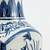 Vaso Azul E Branco 36x15cm Porcelana Decoração - loja online