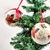 Bola De Natal Decorada Vermelha E Branca 10cm Kit 4pc - loja online