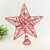 Ponteira De Árvore De Natal Estrela Vermelha 25x23x5cm - comprar online