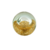 Bola Decorativa Transparente E Dourado 9x9x9cm Vidro