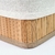 Cesto Organizador Bandeja De Bambu Com Tecido 10x29x19cm - comprar online