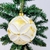 Bola De Natal Branca E Dourada 10cm Para Árvore Kit 2pc - Inigual Decor