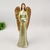 Anjo Castiçal Bronze Dourado Estátua Decorativa 36x13x10cm - comprar online