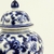 Pote Potiche Azul E Branco 29x18cm Porcelana Decoração - loja online