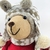 Urso com Gorro Branco Boneco de Pelúcia Decoração de Natal 40x19x11cm - Inigual Decor