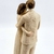 Estátua Família Casal Com Bebê Nude 25x7x5cm Enfeite