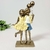 Estátua Menina E Menino Com Balão 20x10x6cm Decorativa - loja online