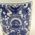 Vaso Azul E Branco 15X12cm Flores E Borboletas Porcelana - Inigual Decor