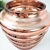 Vaso Decorativo Rose Gold De Vidro Anelado 18x18cm P na internet