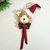 Guirlanda De Natal Cabeça De Urso Papai Noel 49x25x7cm - comprar online