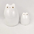 Enfeite Gato Branco E Dourado 20/12cm Cerâmica Kit 2pc - comprar online