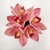 Orquídea Rosa Maço Planta Artificial 24x15cm Silicone - loja online