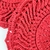 Jogo Americano Vermelho Crochê 33cm Natal Kit 2pc na internet