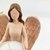 Enfeite Anjo Castiçal C/ Vela Decoração 20cm Nude Moderno - loja online