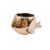 Vaso Decorativo Cachepot Baleia Cobre Rose Gold 7x13x11cm