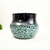 Vaso Decorativo Rupestre Verde E Preto 20x27cm Cerâmica - comprar online
