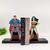 Aparador Porta Livros Superman Wonderwoman 28x18cm Enfeite Suporte de Livro - loja online