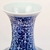 Vaso Decorativo Azul E Branco 26x17cm Floral Himeji - Inigual Decor