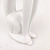 Enfeite Estátua Alta Cachorro Branco 35x19x12cm - Inigual Decor