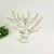 Escultura Coral Branco 29x31x18cm Enfeite Adorno Poliresina - comprar online