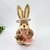 Coelha De Palha Rosa 35x15x14cm Decoração De Páscoa - comprar online