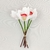 Orquídea Branca Maço Planta Artificial 24x15cm Silicone Branca na internet