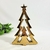 Árvore De Natal Dourada 21x14x3cm Cerâmica Decorativo - comprar online