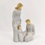 Enfeite Estátua Família Com Filha 17x11x6cm Cinza Barroco - comprar online