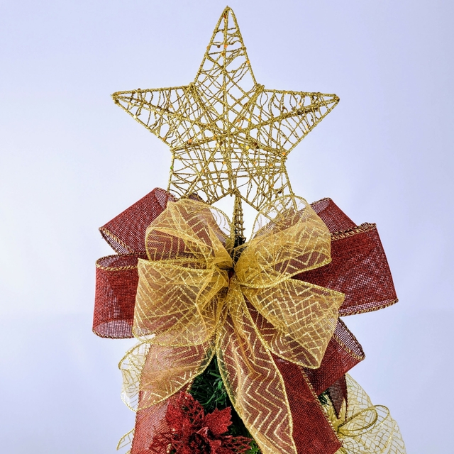 Árvore Natal Decorada Nº20 150cm Dourada - 1 un - Kasa