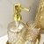 Kit Banheiro Dourado Com Bandeja Vaso Flor Inigual 6pc - Inigual Decor