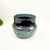 Vaso Decorativo Rupestre Verde E Preto 20x27cm Cerâmica na internet