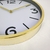 Relógio De Parede Dourado E Branco 35x35x4cm Decorativo na internet
