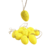 Mini Ovo De Páscoa Amarelo Decorativo 4x3cm Kit 12pc