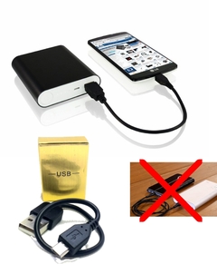 Cabo Turbo Mini USB Gold Box para Powerbank - comprar online