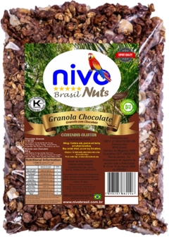 Granola com Chocolate Nivo Nuts Qualidade Exportação de Cereais, Passas e Chocolate 500g na internet