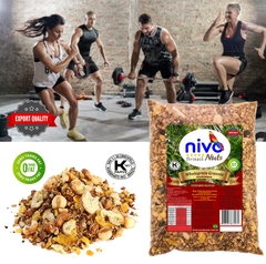 Granola Integral Nivo Nuts Qualidade Exportação de Cereais com Passas 500g - comprar online