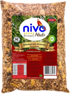 Granola Integral Nivo Nuts Qualidade Exportação de Cereais com Passas 500g na internet