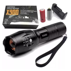 Lanterna Tática Militar X900MN Feixe de Foco Ajustável/Zoom de 1-2000x
