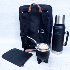 SM93 - Set de Mate con Mochila Cordura/Cuero y termo STANLEY - comprar online